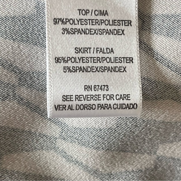 Danny & Nicole Geometric Print Belted Dress Plus Size 16 Cream Black Stretchy - Picture 8 of 8